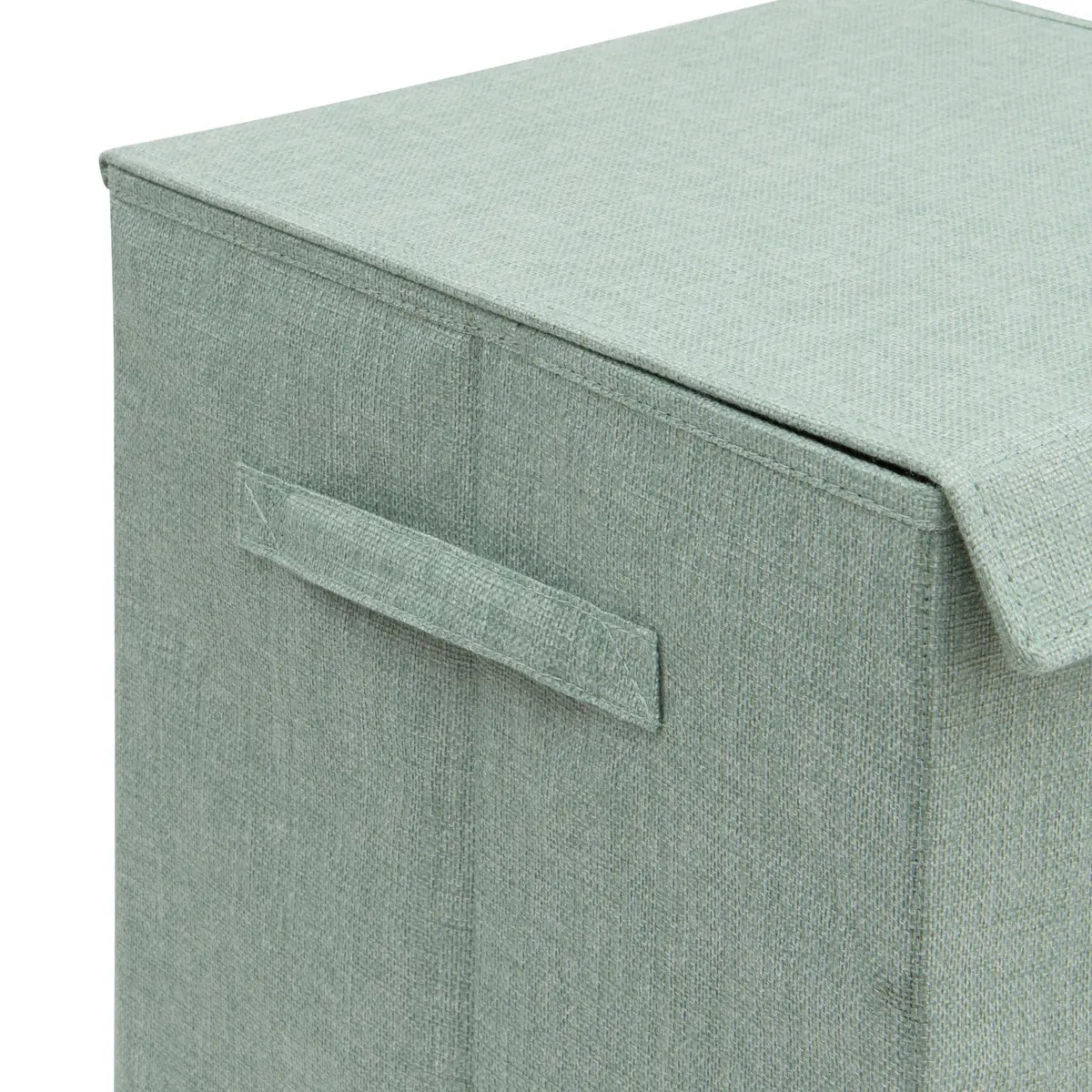 Corbeille à linge Colorama rectangulaire pliable 74L vert céladon