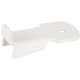 Taquet standard pour crémaillère acier MONIN - Longueur 32 mm - Acier laqué blanc - 522120