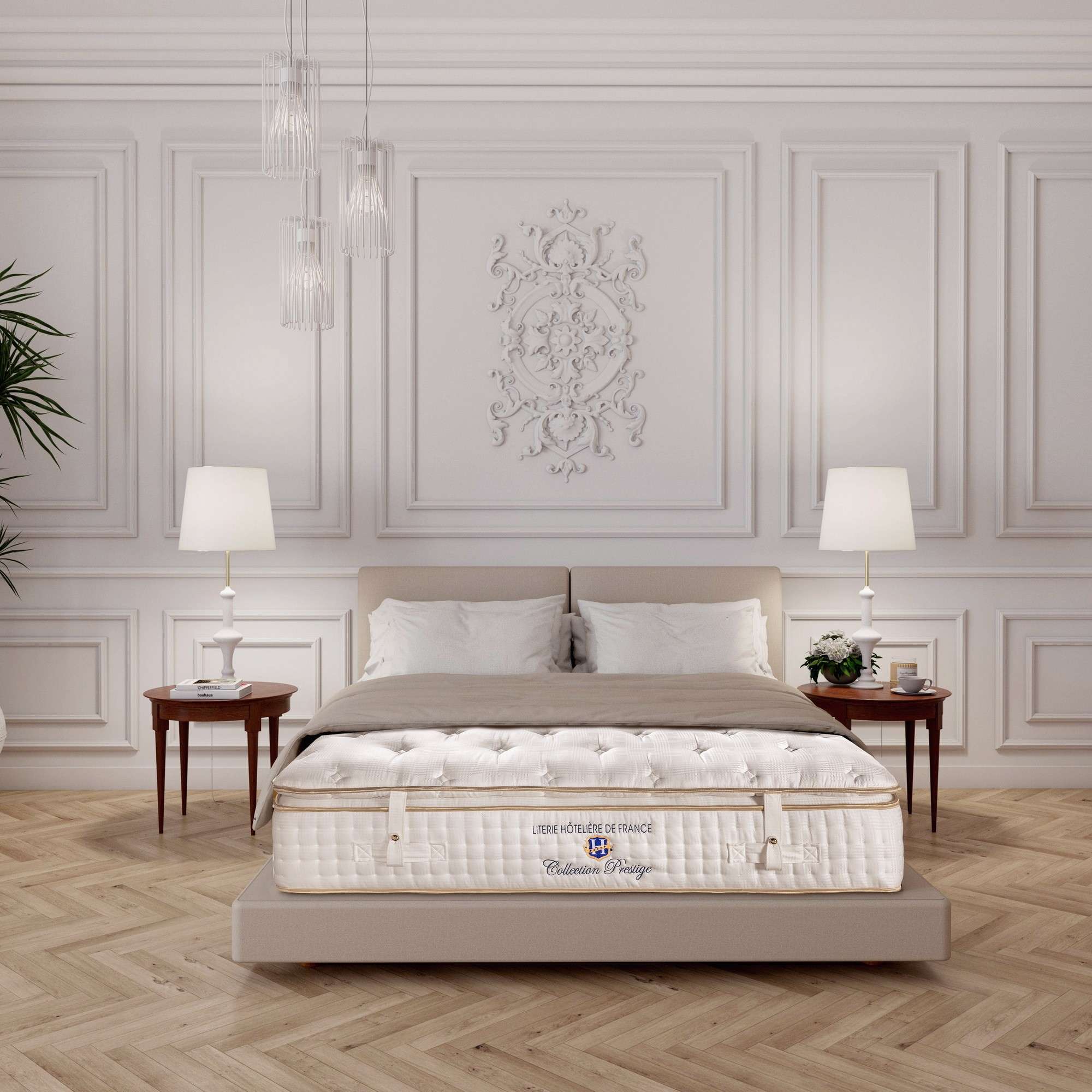 ENSEMBLE Prestige - Matelas 1 Place + 1 Sommier