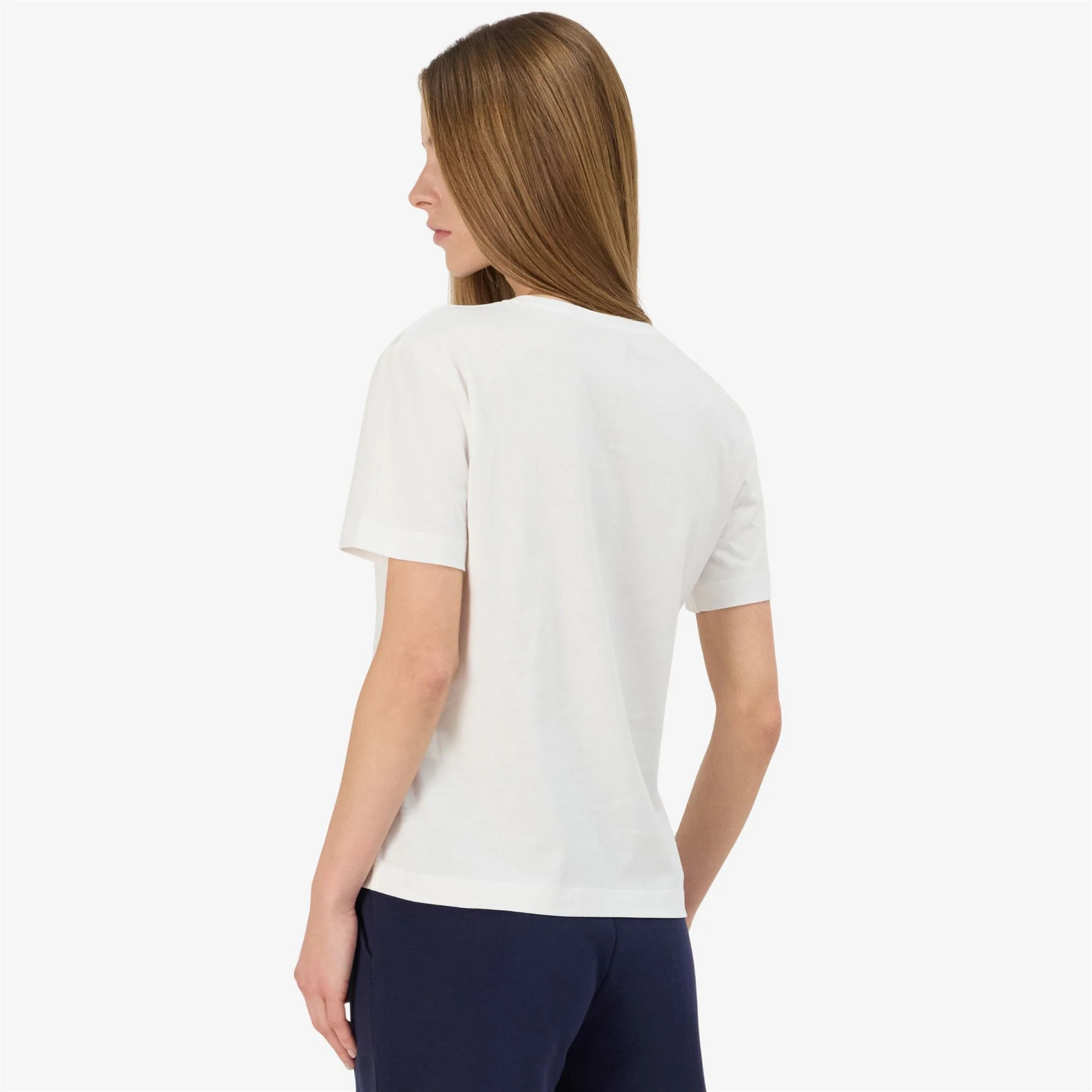 Kappa - T-Shirts & Top Donna Bianco - Logo Gamino
