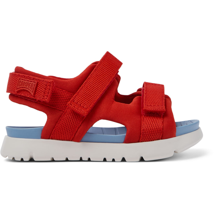 Sandalias - CAMPER Oruga - Rojo - Textil técnico (poliéster reciclado)