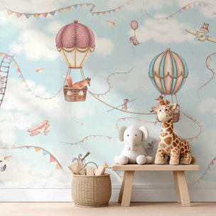 Papier peint nuages La Vie dans les Nuages Intissé