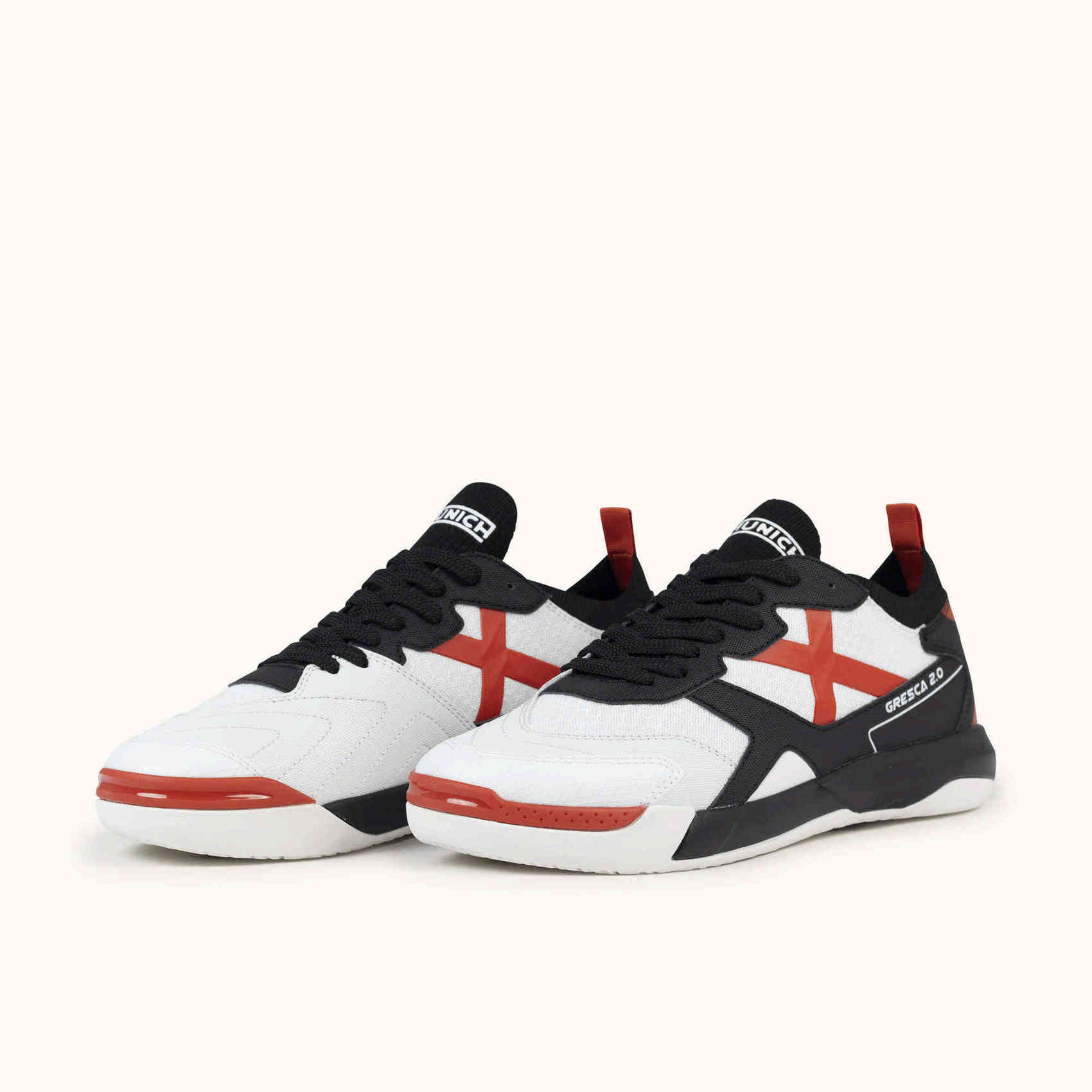 MUNICH GRESCA 2.0 11 Zapatillas de Fútbol Sala Profesionales Blanco y Negro