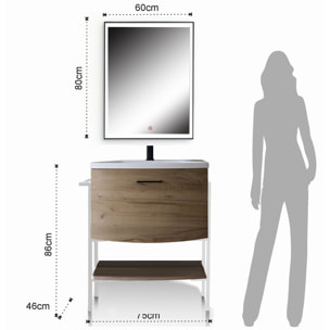 TOMASUCCI Meuble de salle de bain LOOM-C WOOD