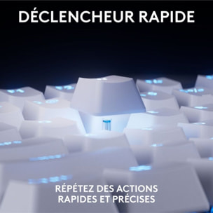 Clavier gamer LOGITECH G Pro X TKL Rapid Blanc