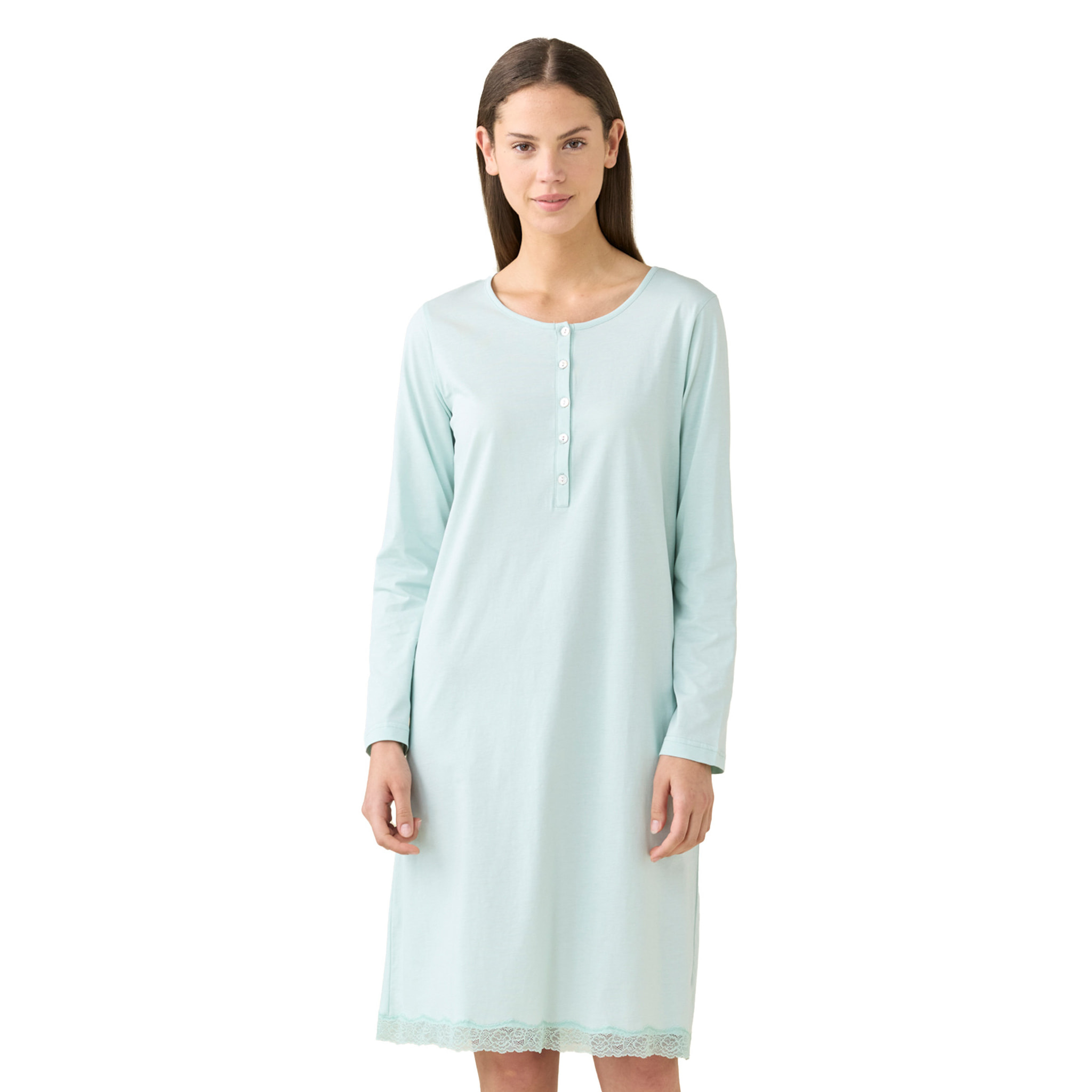 Camicia da notte donna estiva in cotone articolo essential. Noidinotte