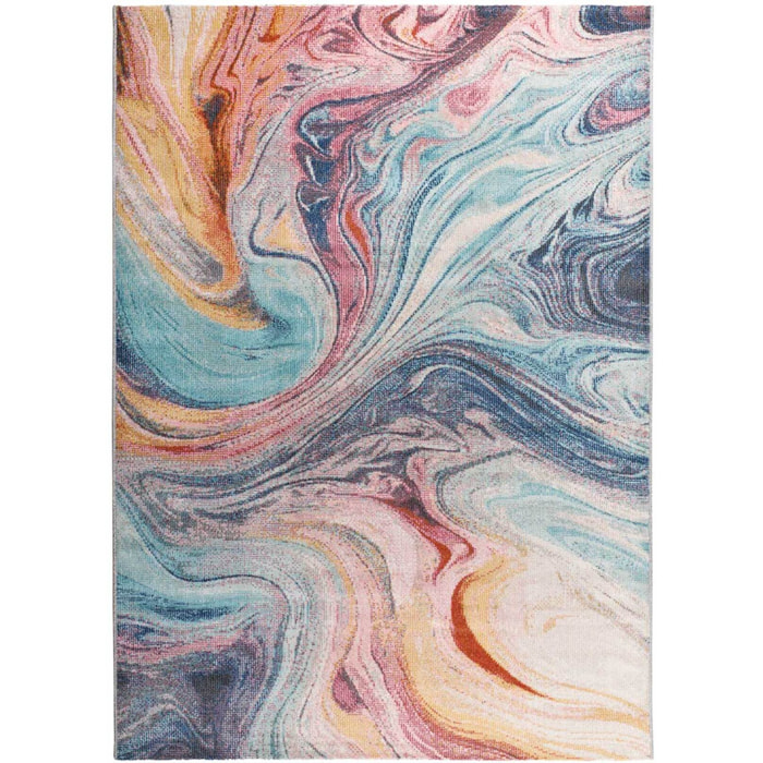 SAMARA Alfombra de exterior abstracta en multicolor, varias medidas disponibles