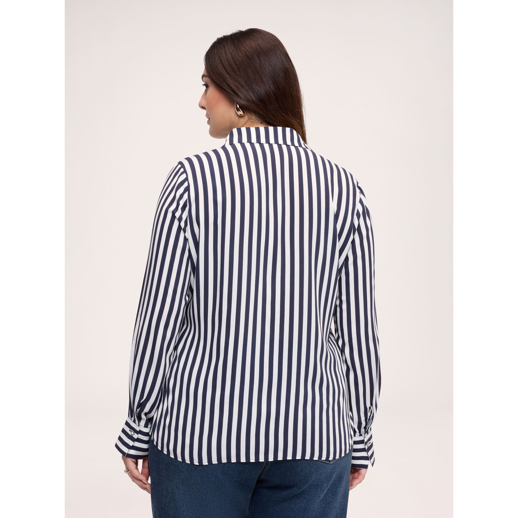 Fiorella Rubino - Camicia a righe in viscosa - Blu