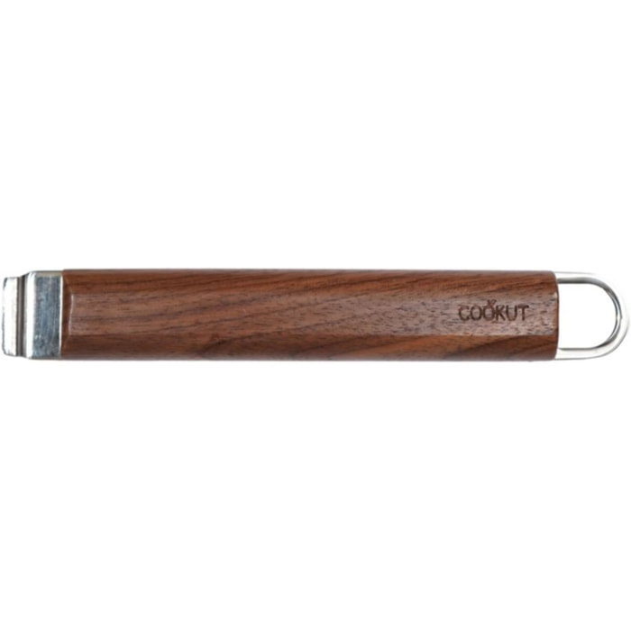 Poignée amovible COOKUT LA MERVEILLEUSE  INOX - NOYER