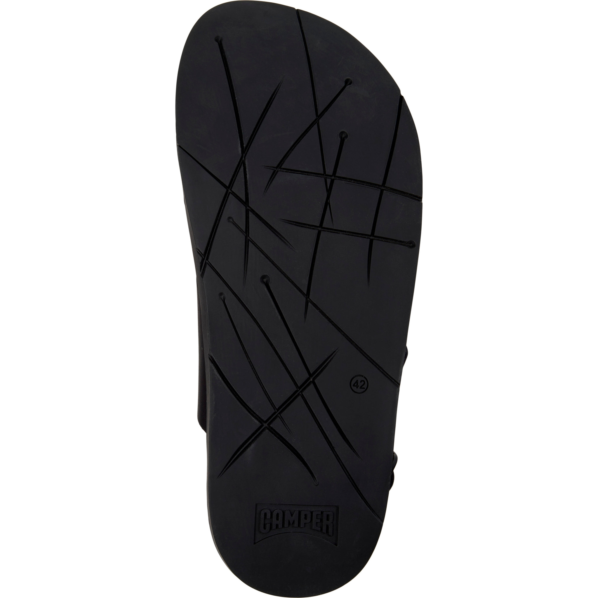 Sandalias - CAMPER Lluc Sandal - Negro - Cuero liso