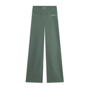 Leggings in tessuto quick dry vita alta con fondo a zampa