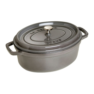 Cocotte ovale 33 cm Gris graphite