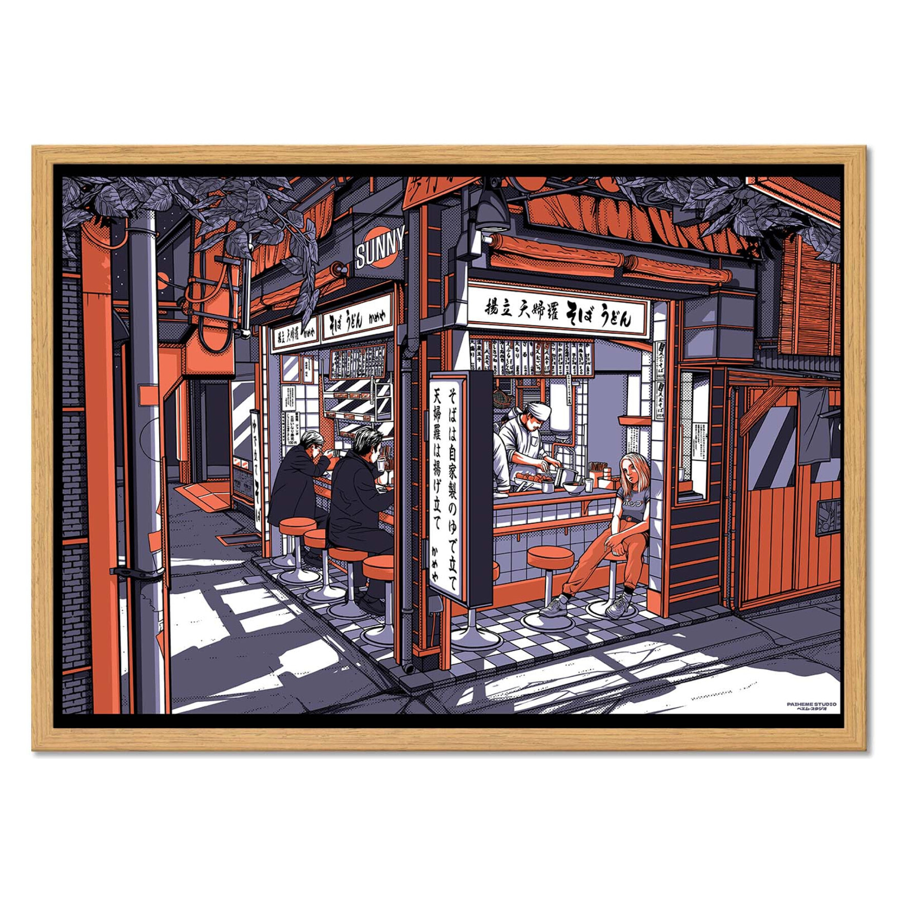 Affiche - Shibuya by night - Paiheme Studio