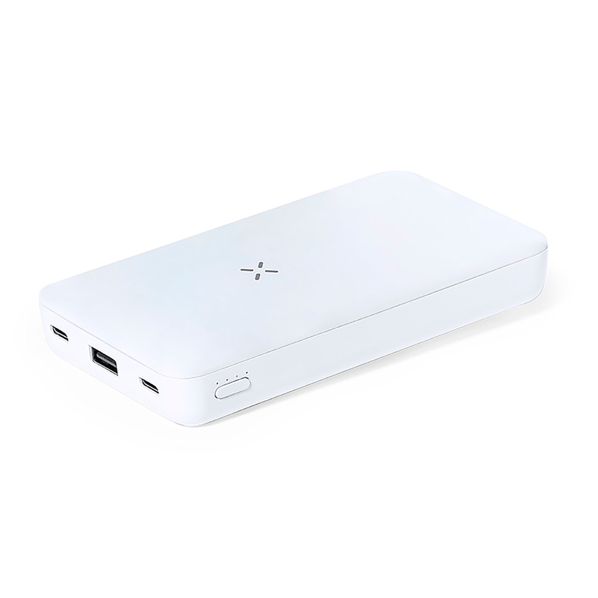 Power Bank Inalámbrico 15W. 5000 mAh. 1 Salida USB y 2 Tipo C. 2 Entradas Tipo C