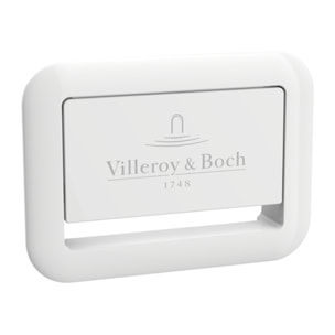 Baignoire droite 160 x 75 VILLEROY & BOCH Collaro acrylique blanc brillant avec vidage et trop plein blanc brillant