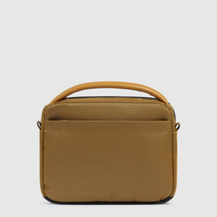 Piquadro Tracolla porta iPad®mini in tessuto riciclato e materiale bio-based con protezione RFID