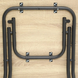 Table de bar pliante 2 places effet bois