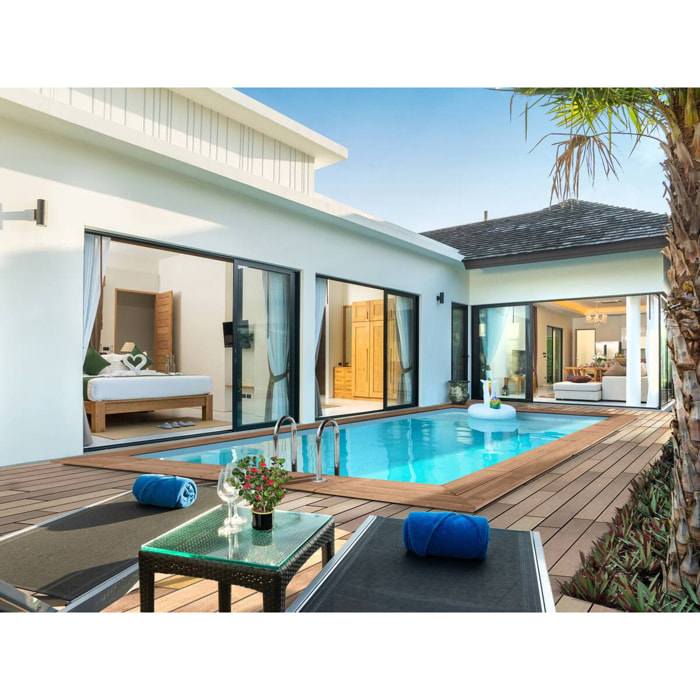 Piscine bois rectangle " Aruba 120  "- 5.00 x 3.00 x 1.24 m