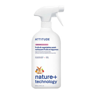 Limpiador para fruta y verdura Attitude 800 ml
