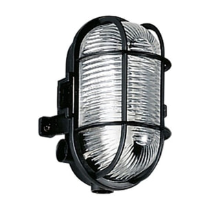 Lampada da parete e plafoniera in nylon con vetro