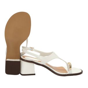 Sandali infradito con accessorio - tacco 6,5 cm