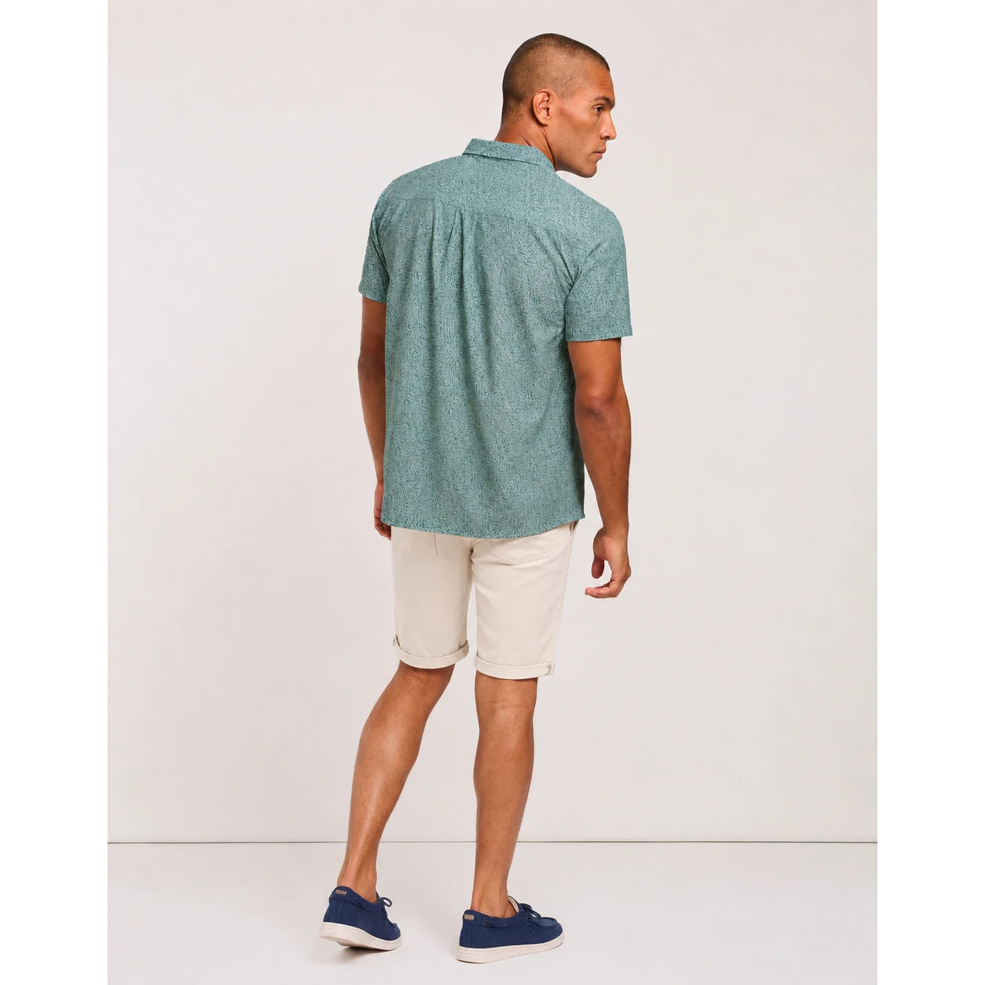 Camisa Manga Corta Turquesa - Uros