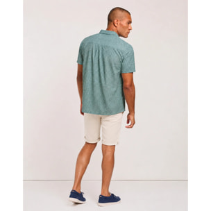 Camisa Manga Corta Turquesa - Uros