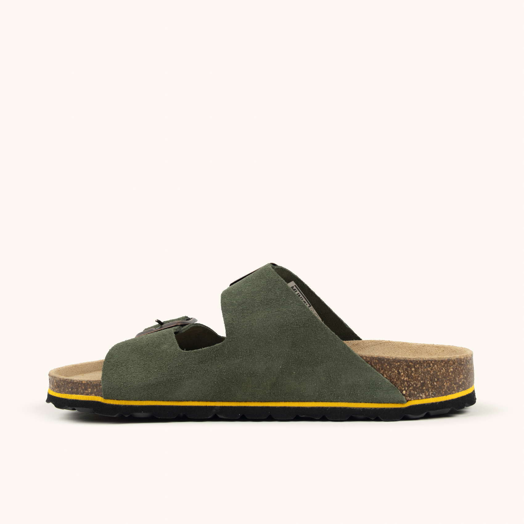 MUNICH SUNGAI 03 Sandalia Bio Unisex con Doble Hebilla Verde Oliva