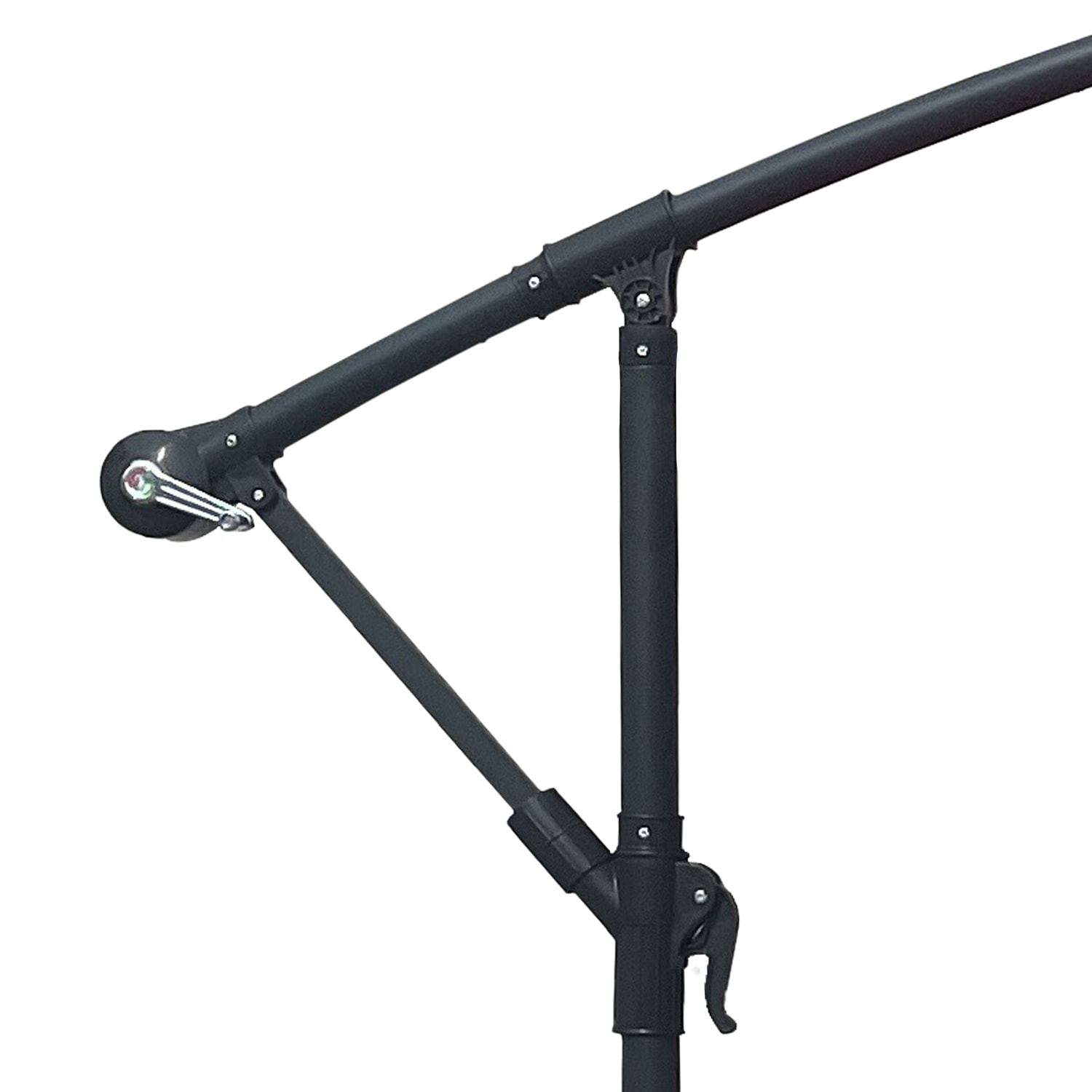 Parasol déporté OAHU rond + housse -