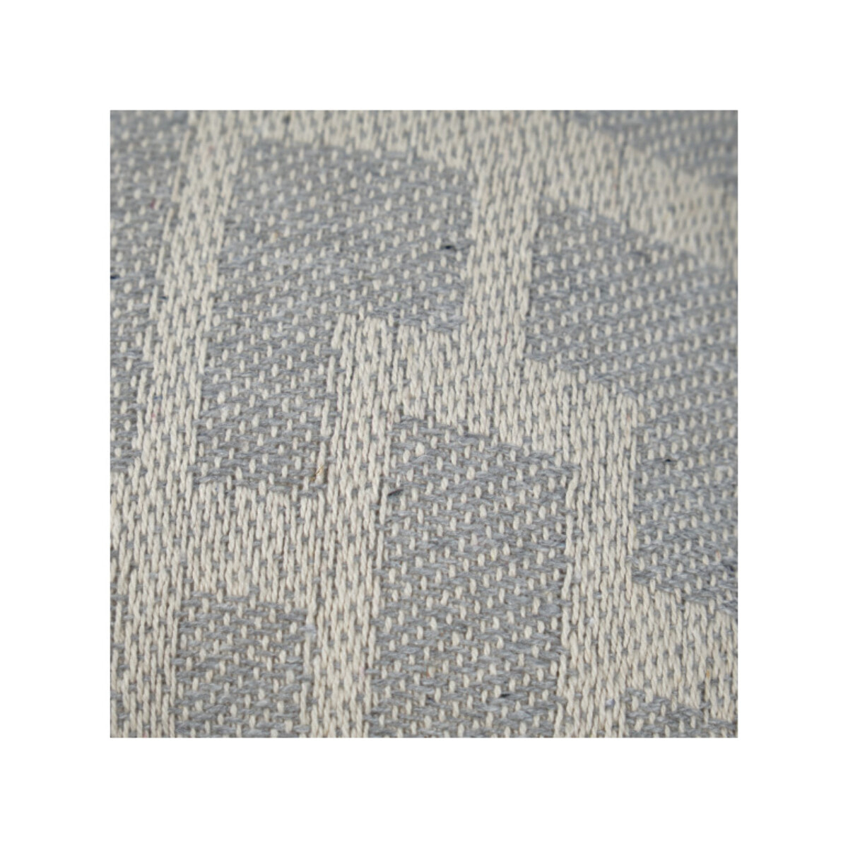 Coussin en coton brodé carré 40 x 40 cm motifs géométriques - TETRA