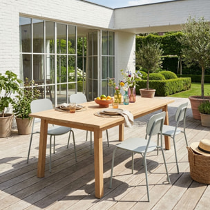 Chaise de jardin aluminium (lot de 4) AVELIA