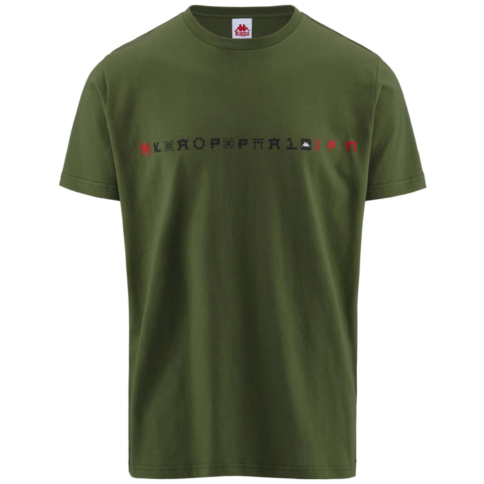 T-Shirts & Top Kappa Uomo AUTHENTIC JPN GENES Verde