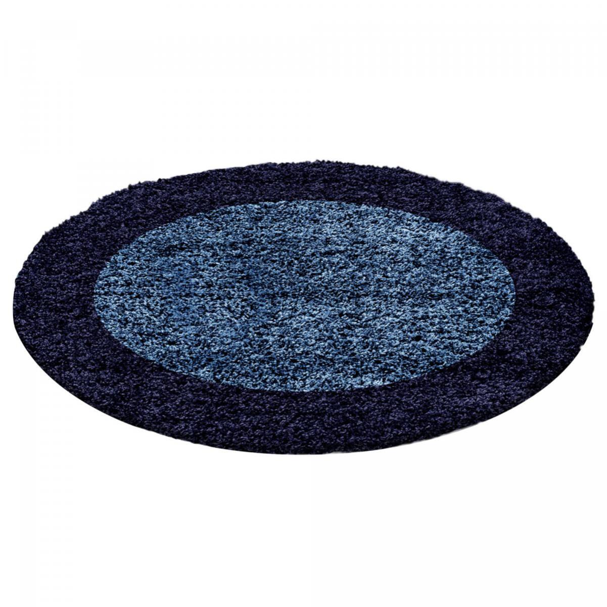 Tapis poils longs shaggy tissé motif simple NIVA
