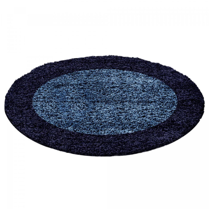 Tapis poils longs shaggy tissé motif simple NIVA