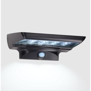 Solar 350 Aplique exerior con luz led en blanco frio 6000K en color negro