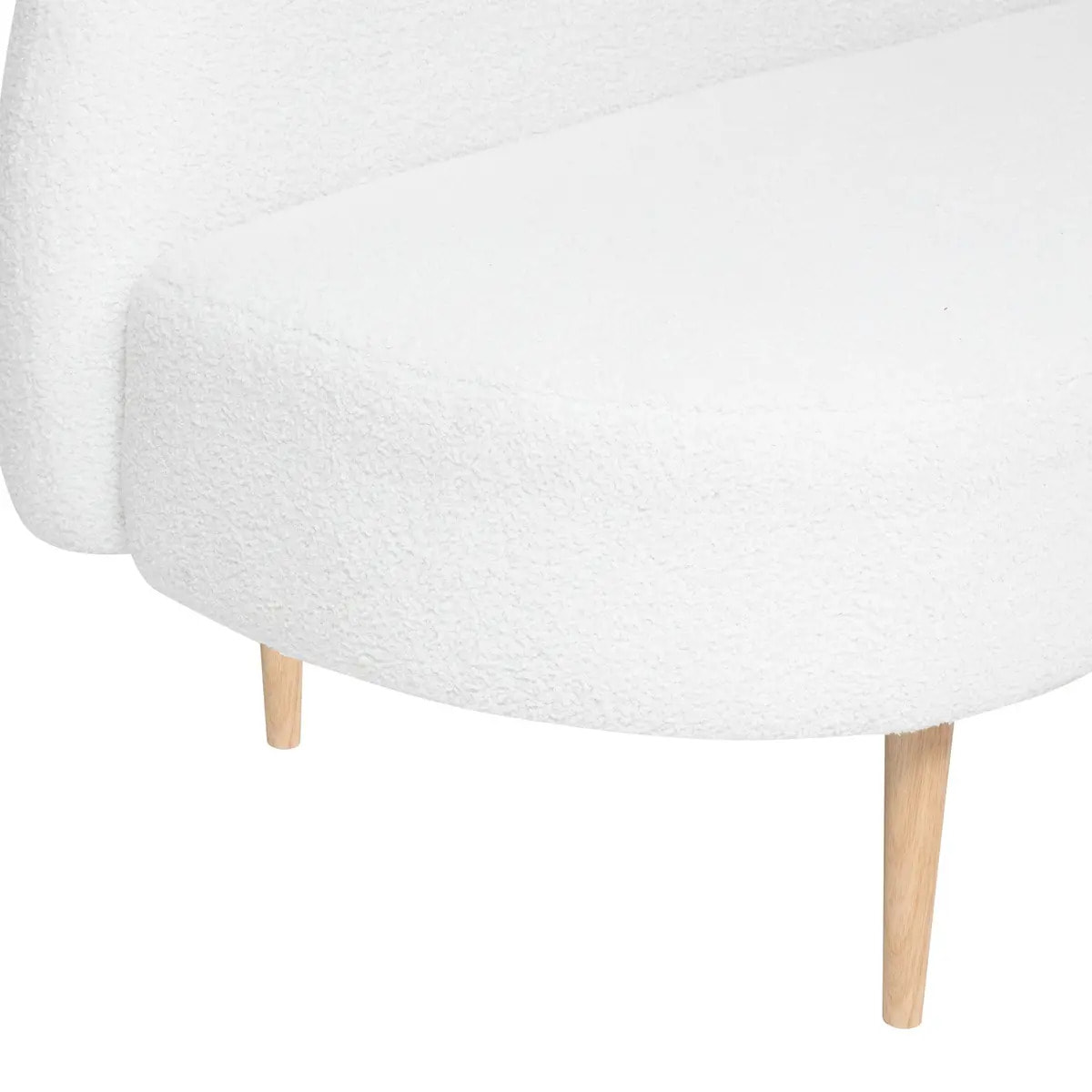 Banquette "Insi" 2 places blanc 172x75x72cm