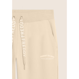 Pantaloni 7/8 con Spacchi Laterali sul fondo e Logo FREDDY