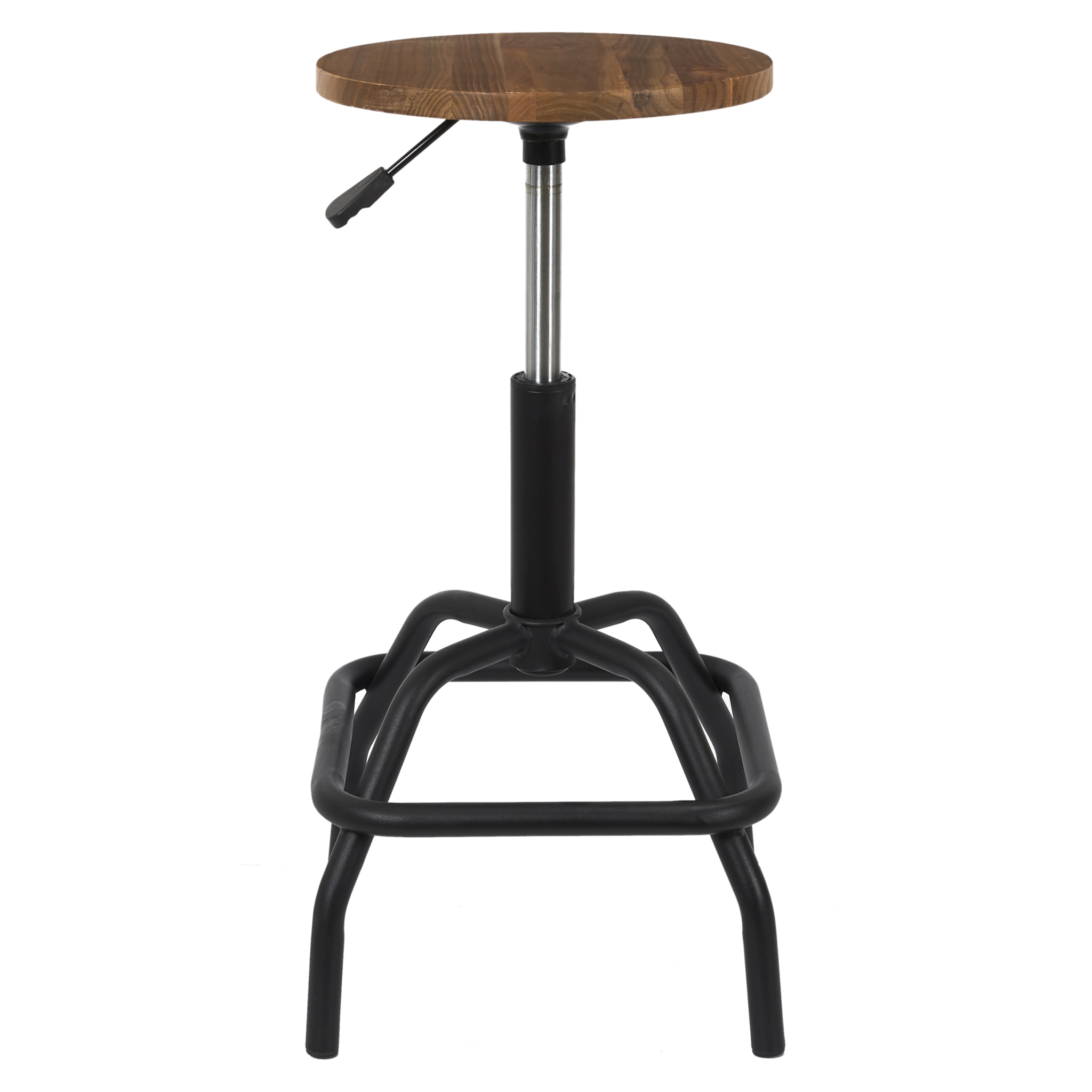 Tabouret De Bar Reglable Bois Brut Ace