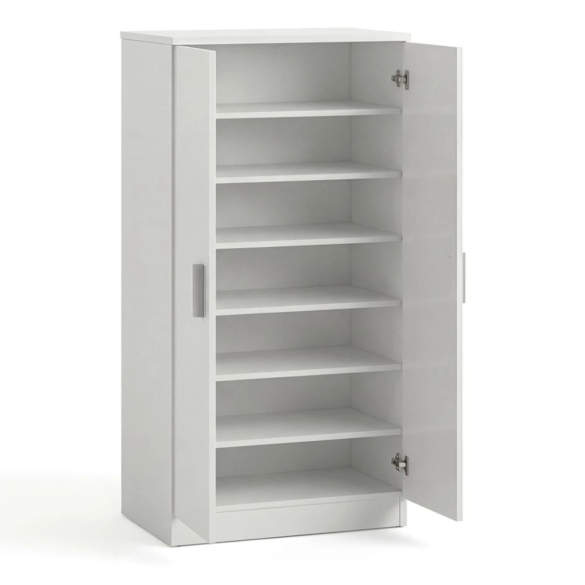 Zapatero de 2 puertas en blanco mate 55x108 cm Liam Blanco Artik (Blanco Mate)