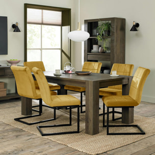 Table de repas en chêne fumé 180 cm ALLEN