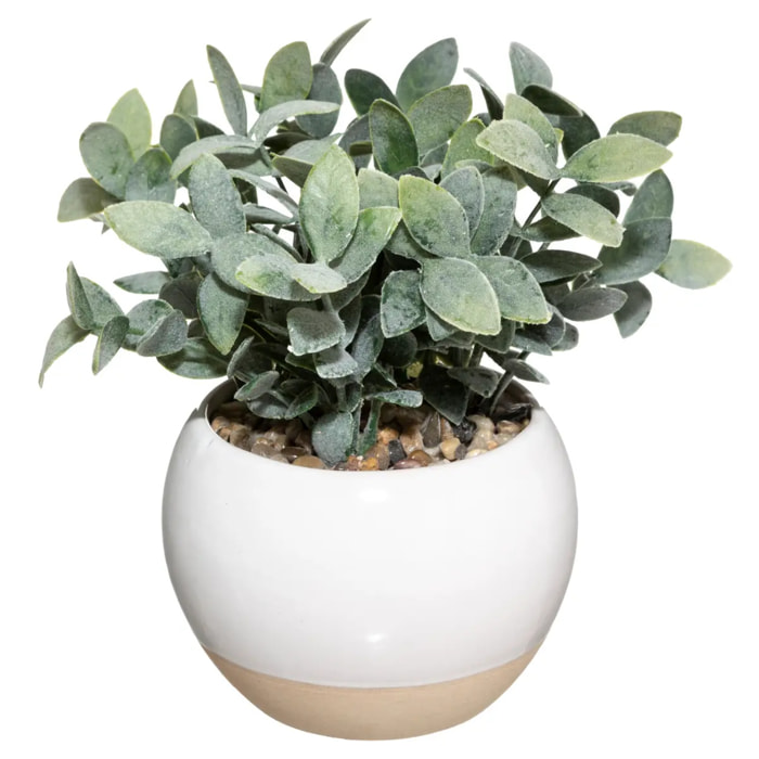 Plante artificielle - pot en céramique - H20 cm
