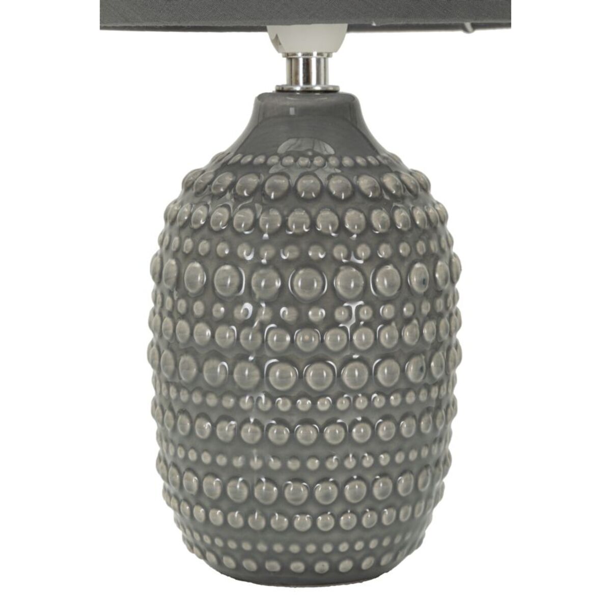 LAMPADA DA COMODINO POINTS GRIGIA CM Ø 15X30,5