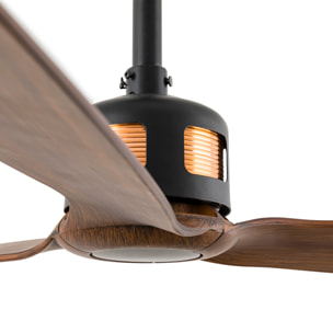 COPPER FAN M Ventilatore a soffitto nero/noce
