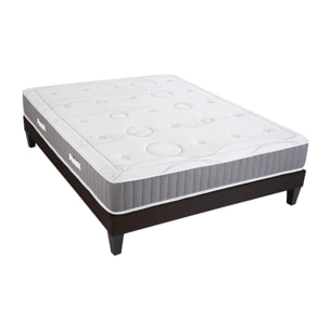 Ensemble Matelas Intuition avec sommier en bois