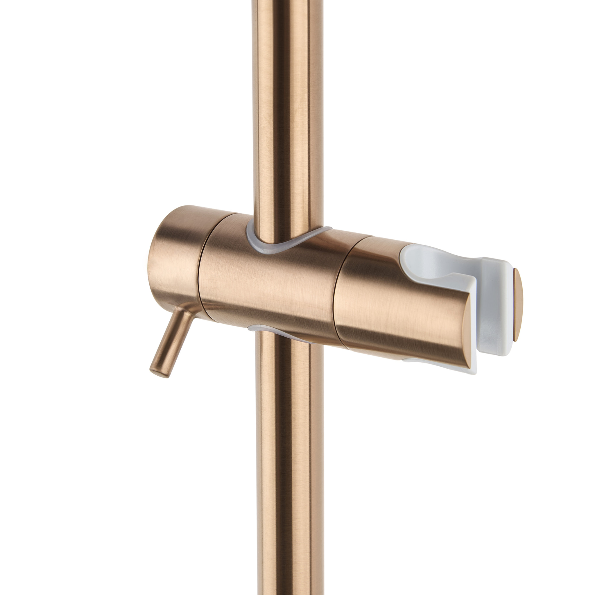 Aurum colonne de douche avec mitigeur thermostatique + douchette 2 jets + douche de tête, or rose brossé (SATSSTKAURBRG)