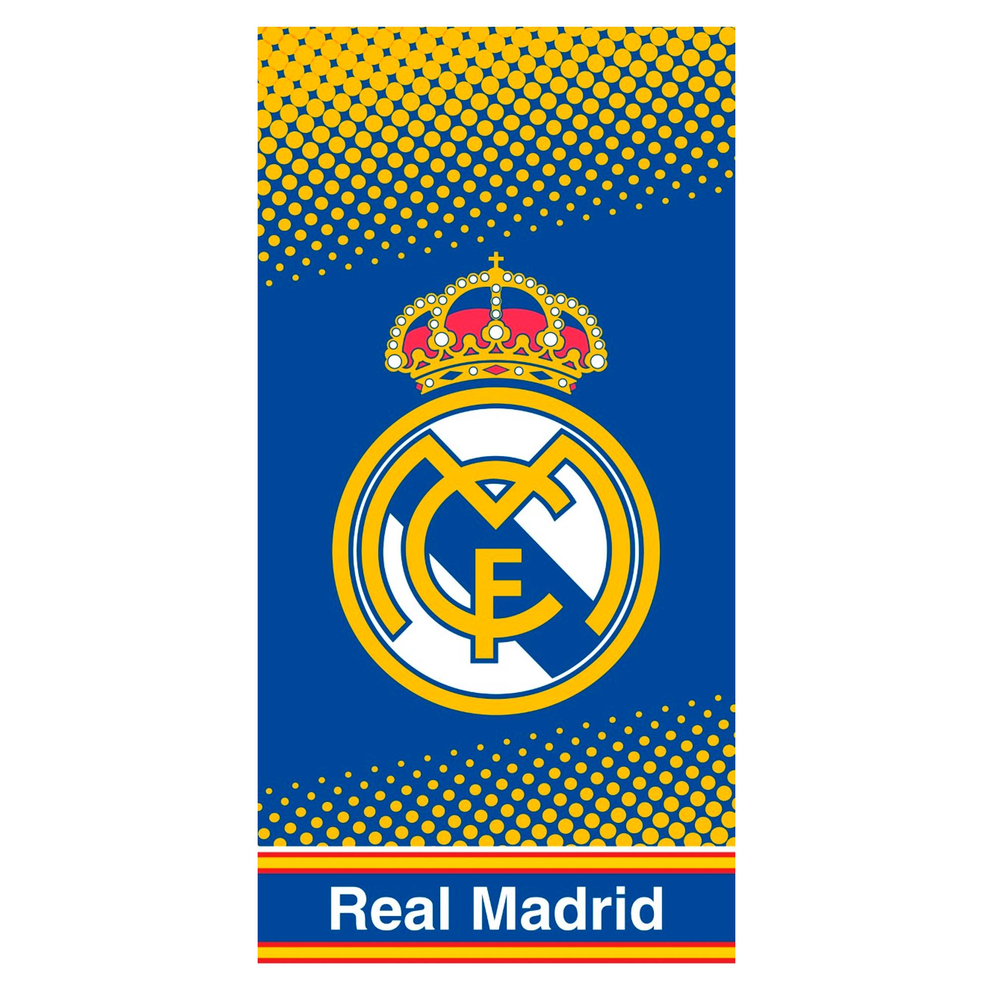 Poncho De Plage Real Madrid Enfant - Serviette Coton Sport-Loisirs - Taille Unique Multicolore