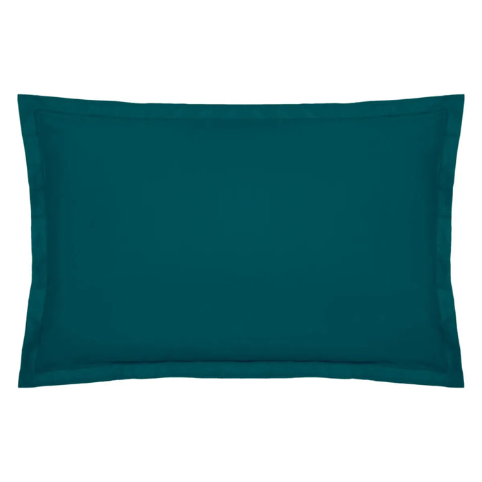 Taie d'oreiller "Landiha" en coton bleu égéen 50x70cm