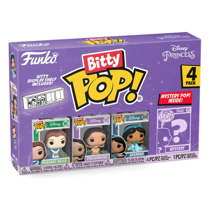 Disney Princesses Bitty Pop! Vinile Figura 4-pack Belle 2,5 Cm Funko