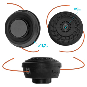 Testina Batti E Vai Precaricata Con Filo In Nylon Da Ø2,4Mmx400Cm