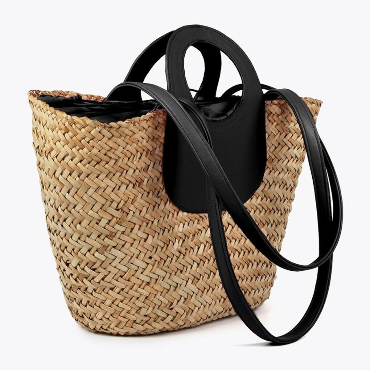 Borsa a cesta grande con borchie